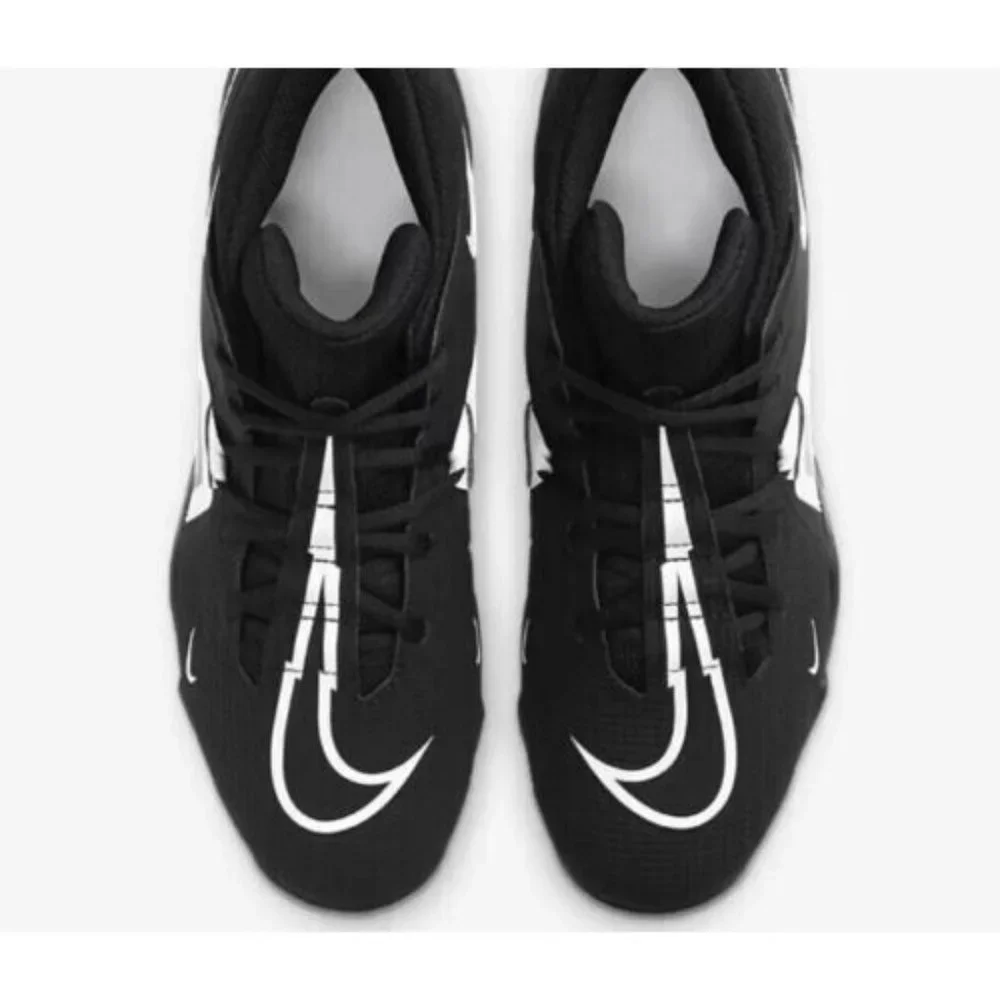 Size 10.5 - Nike Alpha Menace 3 Shark Black White Football CV0584 001 Men Black